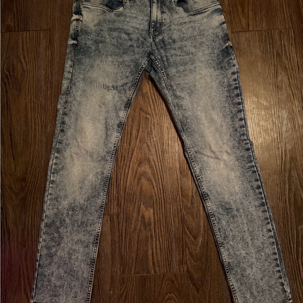 Men's Stylish Acid Wash Skinny Jeans